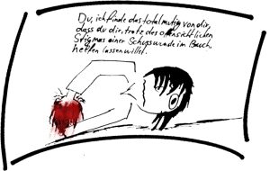 Schussverletzungen - auch hier ist "sich helfen lassen" ne dufte Idee, die mit "viel Mut" in die Praxis umgesetzt werden kann. Man muss sich einfach nur trauen, dazu zu stehen. Liegen. Wie auch immer.